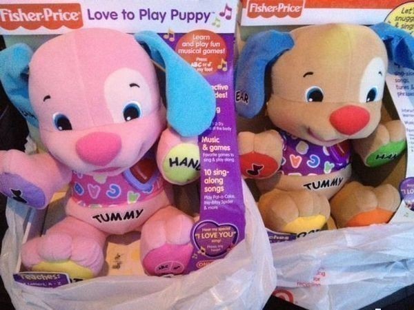 fisher price laugh and learn puppy pink