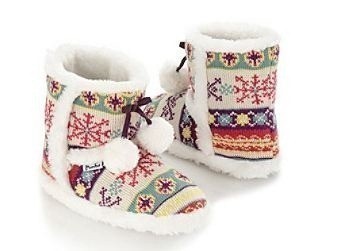 christmas slipper boots