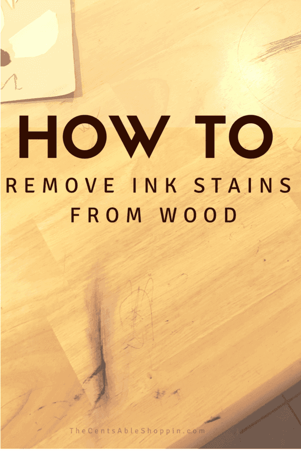 How To Remove Ink Stains From Wood