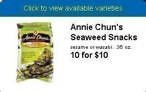 Sunflower Market: FREE Annie Chun’s Seaweed Snacks!