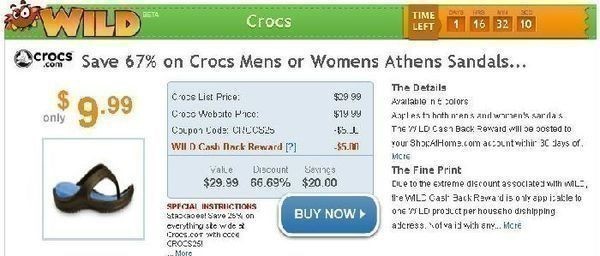 Crocs Men’s or Women’s Athens Sandals $4.99-$9.99 Shipped (Shop at Home Offer!)