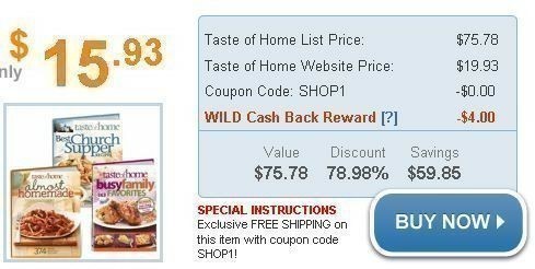 Taste of Home: 3 Cookbooks just $5.31 ea. + FREE Shipping! (Gift Basket Idea)