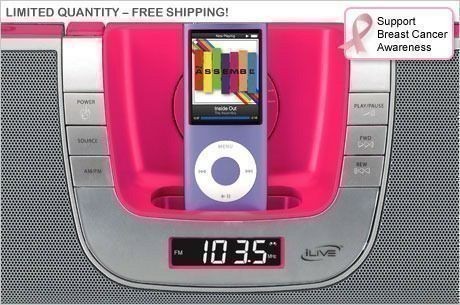 Eversave: $39 for an iLive Portable Music System for iPod, iPod Nano & iPod Touch (+ FREE Ship)