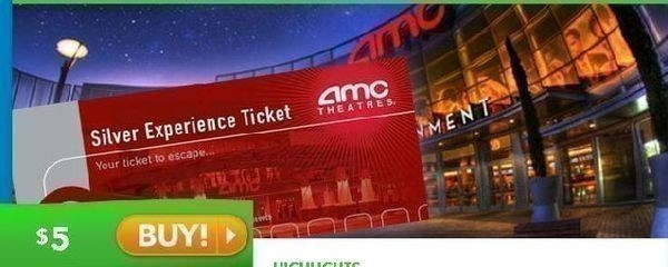 *HOT* Saveology: AMC Silver Experience Movie Tickets ONLY $5 (Reg. $12)–ALL Customers!