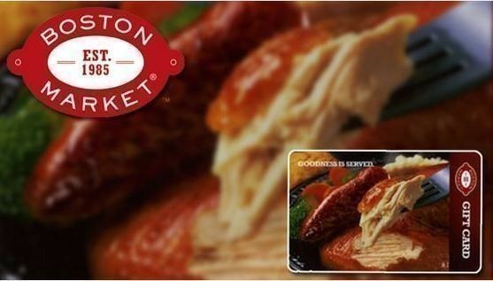 SaveMore: $25 Boston Market Gift Card ONLY $15 (+ $3 off $6 Purch & FREE Side with Family Meal Purch!)