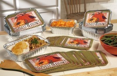 Collections, Etc.: 24 Pc Harvest Foil Thanksgiving Containers $4.82 + FREE SHIP