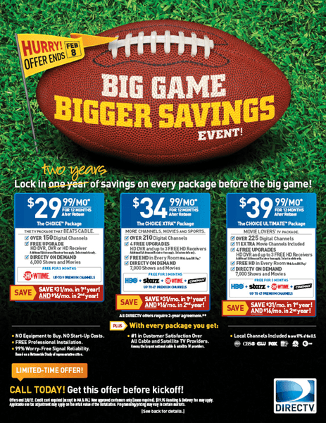 Ends Today! | Bigger Savings Event with DirecTV & Dish + $50 Fry’s Gift Card