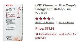 GNC: $9.99 Men’s & Women’s Multivitamin Sale + FREE Ship AND Oxyelite Pro Gift Bonus ($7.99 Value)