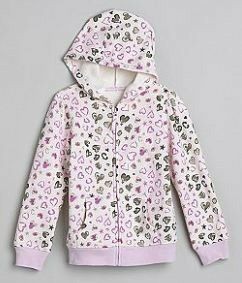 Sears: Toughskins Girl’s 4-6 Full Zip Hearts Printed Fleece Hoodie $3.49 (Reg. $24)