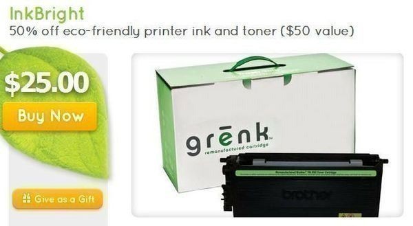 ethicalDeal:  As low as $20 for $50 in Eco-Friendly Printer Ink + FREE Shipping