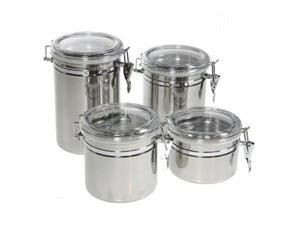 4 Simply Genius Stainless Steel Kitchen Canisters $12.95 Shipped (reg. $40)