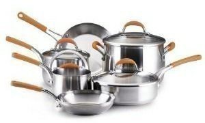 Amazon: Rachael Ray 10 pc Stainless Steel Cookware Set $99.99 (From $285)