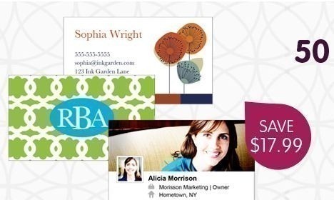 InkGarden: 50 Personalized Business Card Magnets for $6.99 Shipped ($17 Value)