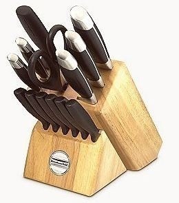 Sears: KitchenAid 14 pc Cutlery Block Set + Bonus Santoku and Shears $39.99 + FREE Ship (reg. $100)