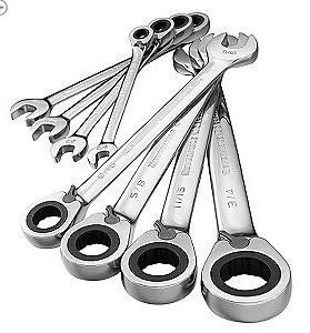 Sears: 8pc Full Polish Reversible Ratcheting Combination Wrench Set $34 (Was $80)