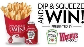 Wendys Dip and Squeeze Instant Win Game (Win a $15 Gift Card!)