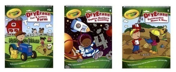 Crayola Dry Erase Learning Activity Workbooks–6 for $14 Shipped