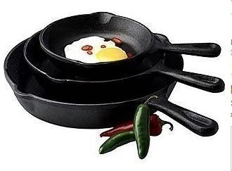 Sears: 3pc Cast Iron Fry Pan Set $13.75 + FREE Pick Up