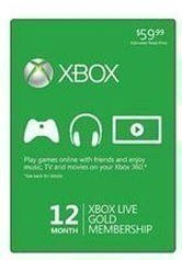 XBox Live 12 month 360 Gold Card $34.99 Shipped