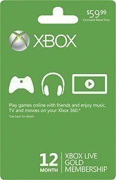 Best Buy: Xbox Live 12-Month Gold Subscription $39.99