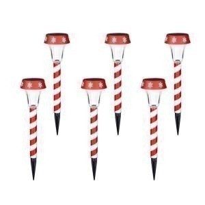 Home Depot: Holiday Candy Cane Solar LED Lights (set of 6) just $14.88 Shipped Free