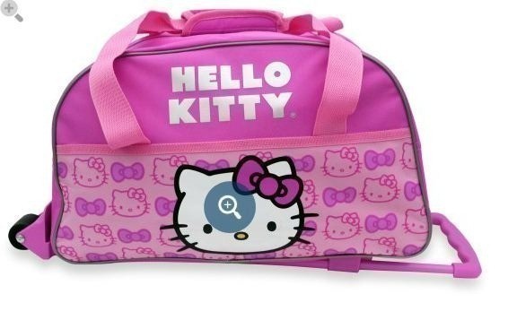 Hello Kitty Rolling Duffel Bag $10 + FREE Shipping