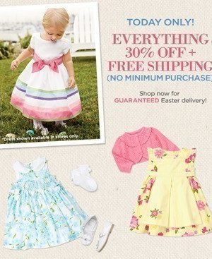 Gymboree:  FREE Shipping + 30% off (+ Additional 20% or FREE Body Suit!)