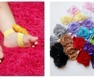 pinkEpromise: Baby Bloom Barefoot Sandals $11.50 (Great Baby Shower Gift)