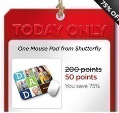 My Coke Rewards: One Mouse Pad from Shutterfly 50 points