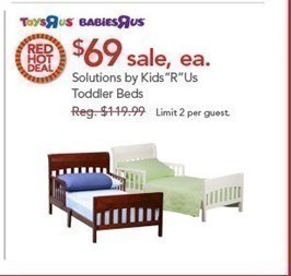 Toys R Us Red Hot Deals for September 12th ($3 Barbie Dolls, $69 Toddler Bed + More)