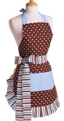 Flirty Aprons: Women’s Original Blue Chocolate Apron 50% off (Today Only)