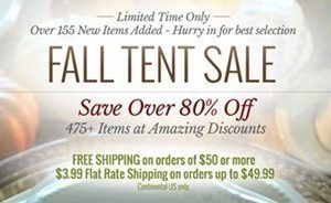 Oneida Fall Tent Sale: 80% off + Extra 11% off (+ Flat Rate Shipping!)