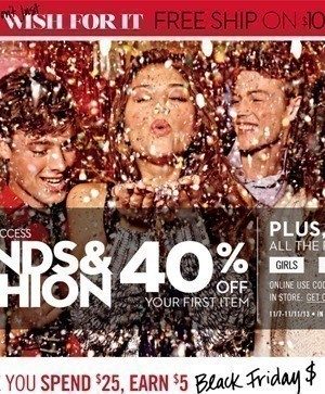 Aeropostale: Up to 70% off Purchase + FREE Shipping with Paypal (+ Earn Black Friday $$$)