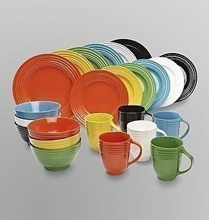 Essential Home 16 pc Solid Color Dinnerware Set $16.99 + Free Pick Up