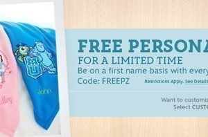 Disney Store: 25% off + FREE Personalization (Pullovers and Blankets as low as $9)