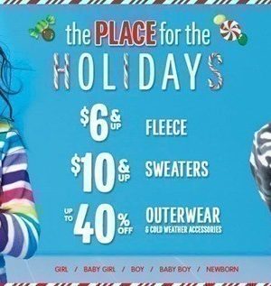 The Children’s Place: Up to 30% off + FREE Shipping (Earn a $10 Purchase Coupon)