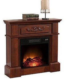 Kmart: Essential Home Dark Oak Fireplace $85 + FREE Pick Up (reg. $130)