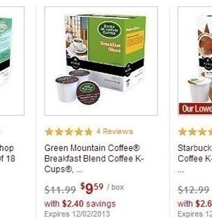 OfficeDepot: K-Cups as low as $.39 Shipped