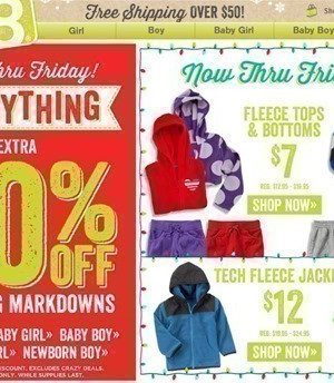 Crazy 8 Black Friday Sale: Extra 40% off Everything Including Markdowns!