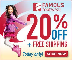 Famous Footwear: B1G1 50% off + Additional 20% off + FREE Shipping (Today Only)