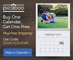 Picaboo:  Custom Photo Calendars as low as $9.66 Shipped (Great for Valentine’s Day)