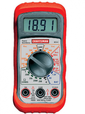 Sears: Craftsman Multimeter, Digital, with 8 Functions and 20 Ranges just $9.99 {50% OFF}