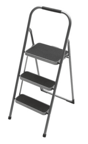 Home Depot: 3-Step High-Back Steel Step Stool with 200 lb. Load ...