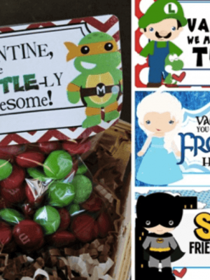 Set of 20 Valentine Bags & Stickers just $5.50