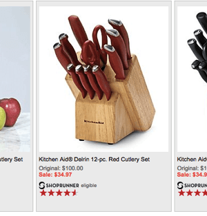 Bon-Ton: 12 – 15 pc Faberware or KitchenAid Cutlery Sets just $34.97 {Shipped}