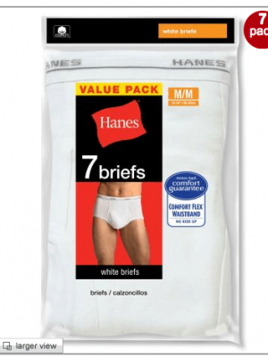 7 pk Men’s Hanes Tagless Briefs just $8.50 {Shipped}