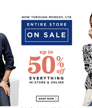 Old Navy; Up to 50% OFF Sitewide + 30% OFF Already Reduced Clearance