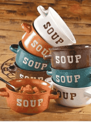 8 pc Set of Rugged Ceramic Soup Bowls just $12.99 {Shipped}