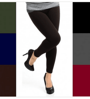 Ladies Fleece-Lined Leggings just $4.99 + FREE Shipping {5 Color Options}