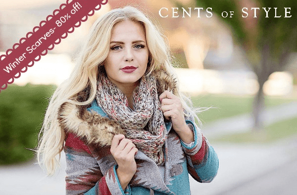 Cents of Style: 80% OFF Winter Scarves Ends Tonight {Pay ONLY $5 Shipped!}